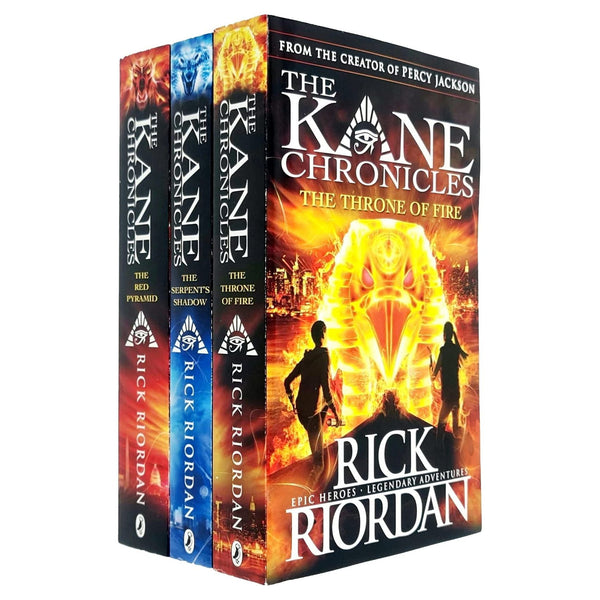 The Kane Chronicles Collection by Rick Riordan: 3 Books Set (Red Pyramid, Throne of Fire)