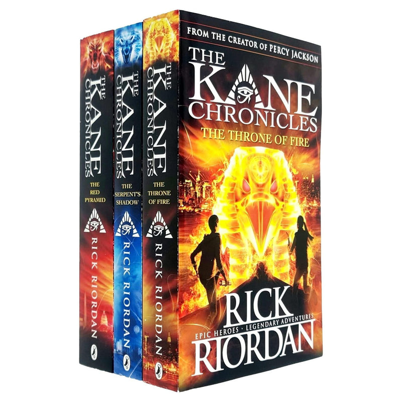 The Kane Chronicles Collection by Rick Riordan: 3 Books Set (Red Pyramid, Throne of Fire)