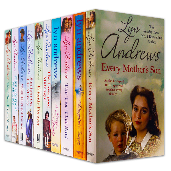 Lyn Andrews Collection – 10 Books Set (Take These Broken Wings, From Liverpool with Love, When Daylight Comes, and More)