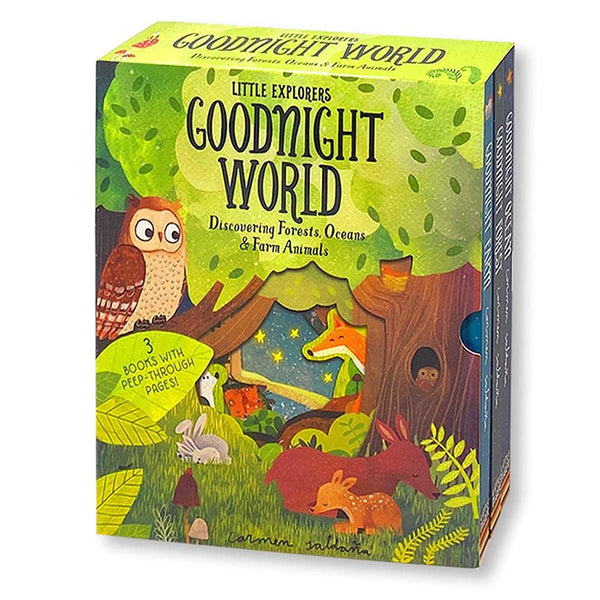 Peep Inside Goodnight World: 3-Book Collection Box Set for Little Explorers (Goodnight Farm, Goodnight Forest, Goodnight Ocean)