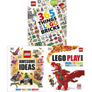 Lego 3 Books Collection Set - 365 Things To Do with LEGO Bricks, LEGO Awesome Ideas, LEGO Play Book