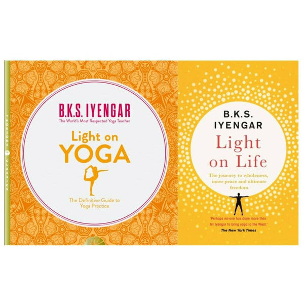 Light on Yoga & Light on Life: 2 Books Collection Set by B.K.S. Iyengar