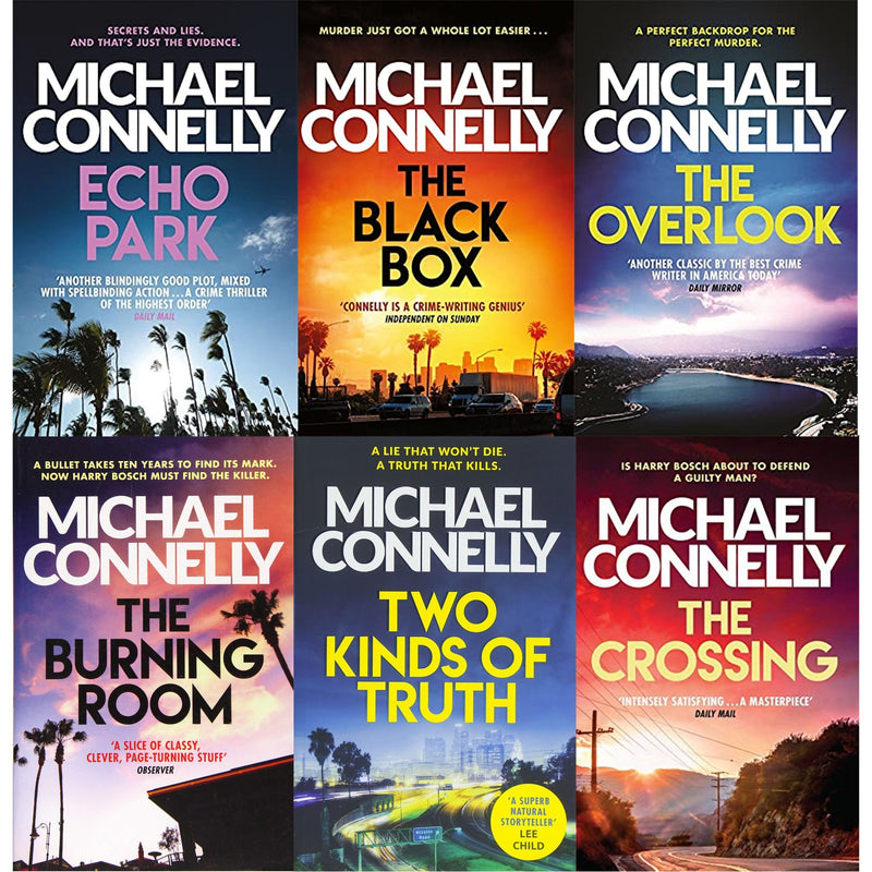 Michael Connelly's Harry Bosch Series: 6-Book Collection (The Black Box, The Crossing, Echo Park, Two Kinds of Truth, The Burning Room, The Overlook)