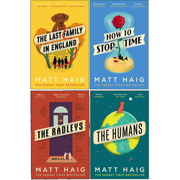 Matt Haig Collection: 4-Book Set (The Last Family in England, How to Stop Time, The Radleys, The Humans)