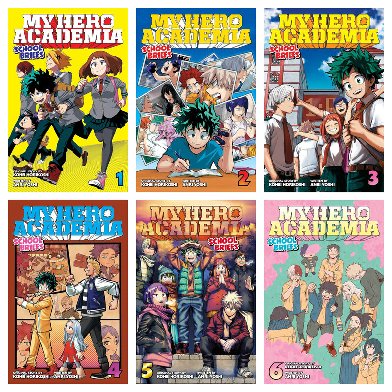 My Hero Academia School Briefs Vol. 1-6 Box Set by Anri Yoshi