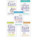 Dr. Michael Mosley: 5-Book Collection Set (The 8-Week Blood Sugar Diet, Fast Asleep, The Fast Diet, The Clever Guts Diet, Fast Exercise)