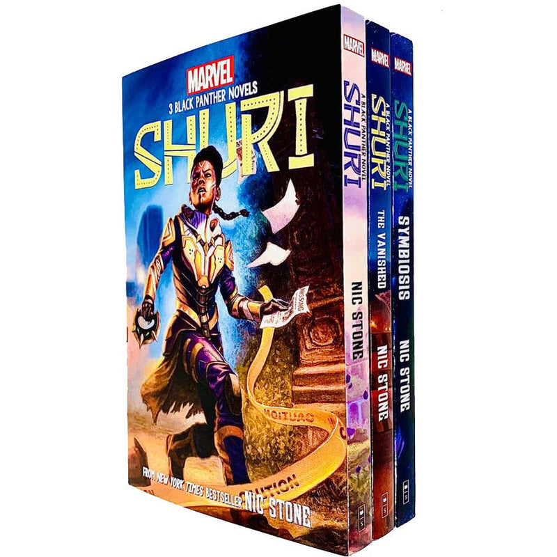 Marvel Black Panther Shuri Series 3 Books Collection Set By Nic Stone (Shuri: A Black Panther, The Vanished & Symbiosis)