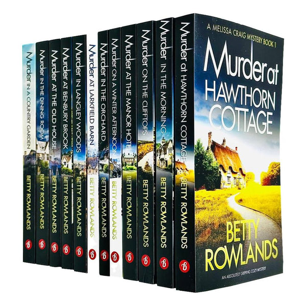 Betty Rowlands Melissa Craig Mystery Collection 12 Books Set (Murder at Hawthorn Cottage, Murder in the Morning, Murder on the Clifftops, Murder at the Manor Hotel &amp;amp; More)