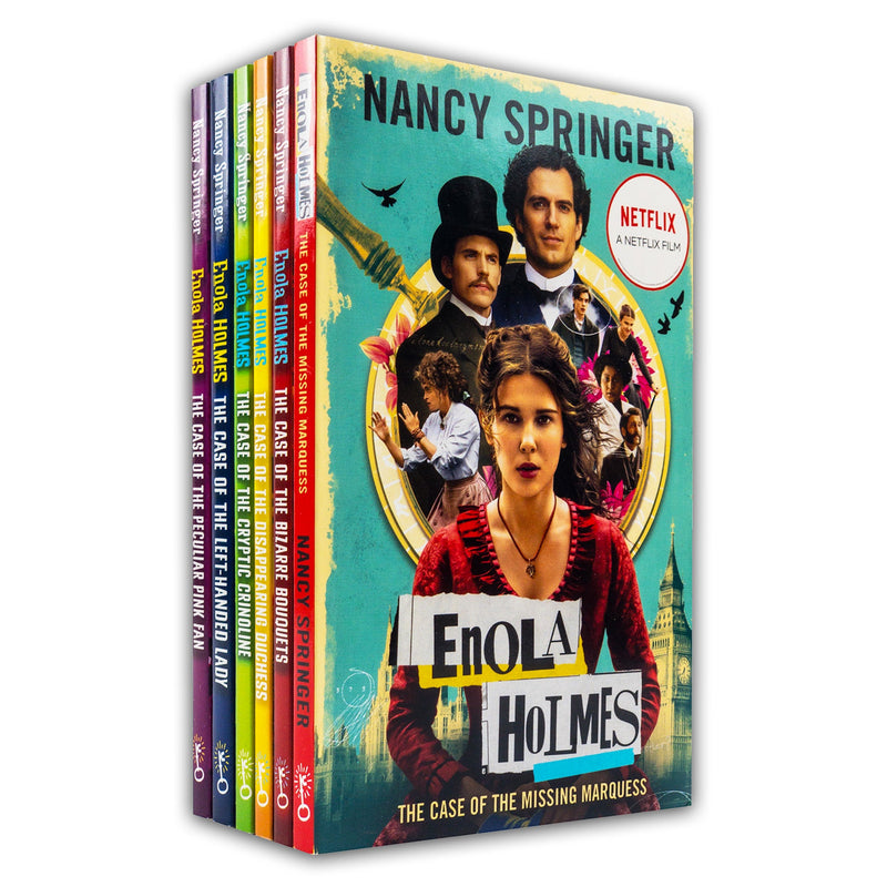 Enola Holmes Mystery Series: 6-Book Collection by Nancy Springer (NEW COVER)