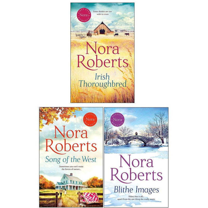 Nora Roberts Collection: 3-Book Set (Blithe Images, Irish Thoroughbred, Song of the West)