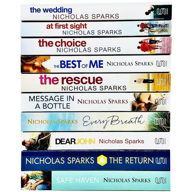 Nicholas Sparks 10-Book Collection (The Wedding, At First Sight, The Choice & More)