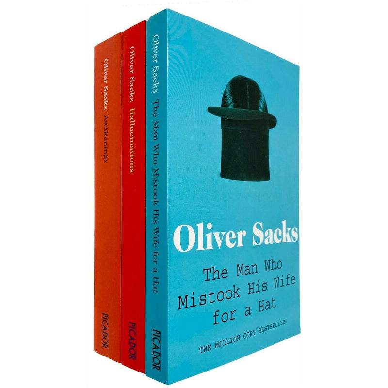 Oliver Sacks Collection – 3 Books Set (The Man Who Mistook His Wife for a Hat, Hallucinations, Awakenings)