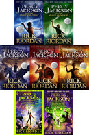 Percy Jackson & The Olympians 7 Children Books Collection Set by Rick Riordan (The Chalice of the Gods, Wrath of the Triple Goddess, The Lightning Thief, The Last Olympian, The Titan's Curse, The Sea of Monsters, The Battle of the Labyrinth)