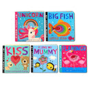 My Little World Peek Through 5-Book Box Set (Big Fish Little Fish, Flamingo, I Love My Mummy, Kiss, Unicorn - Series 1)