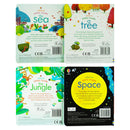 Usborne Peep Inside Collection 4 Books Gift Set - Peep Inside Space, Sea, Jungle, Tree