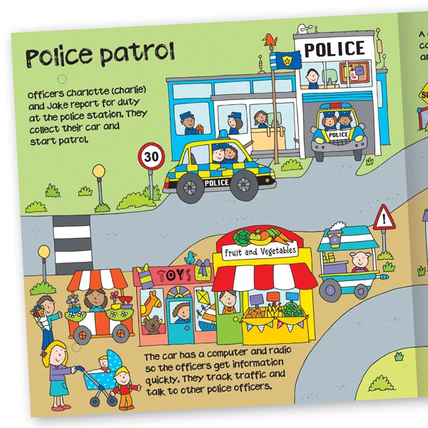 Miles Kelly Convertible Police Car: 3-in-1 Book, Playmat, and Toy for Children