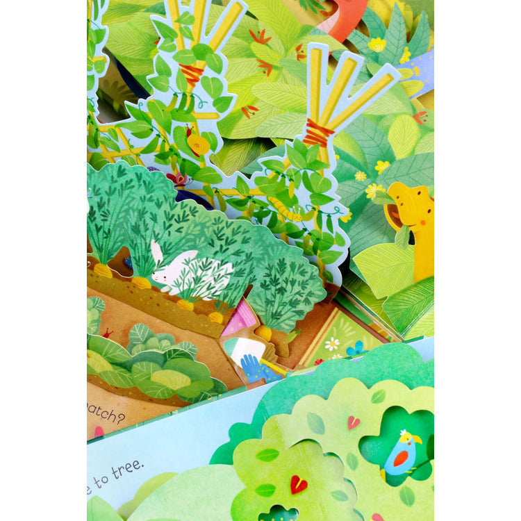 Usborne Pop-Up Collection: 3-Book Set by Fiona Watt (Pop-Up Dinosaurs, Pop-Up Jungle, Pop-Up Garden)