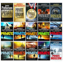 James Patterson Private Series: 1-15 Books Collection (Including Private, London, Games, No. 1 Suspect, Berlin, Down Under, Private L.A., India, and more)