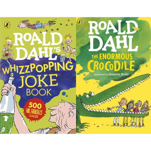 Roald Dahl Collection – The Enormous Crocodile & Whizzpopping Joke Book (2 Books Set)