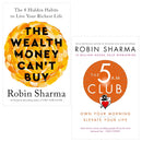 Robin Sharma 2 Books Collection Set (The Wealth Money Can't Buy, The 5 AM Club)