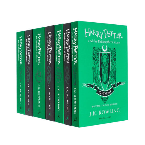 Harry Potter Slytherin House Editions PAPERBACK : J.K. Rowling - 7 Books Set