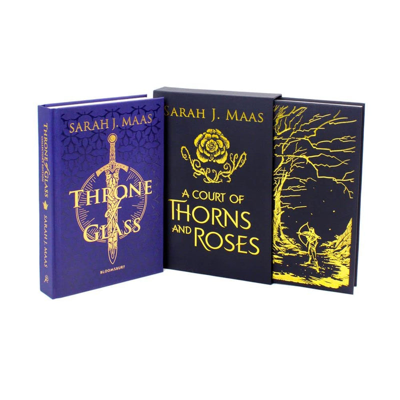 Sarah J Maas Collectors Edition 2 Book Set Collection (Throne of Glass, A Court of Thorns and Roses)