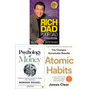 Rich Dad Poor Dad, Atomic Habits & The Psychology of Money: 3-Book Collection