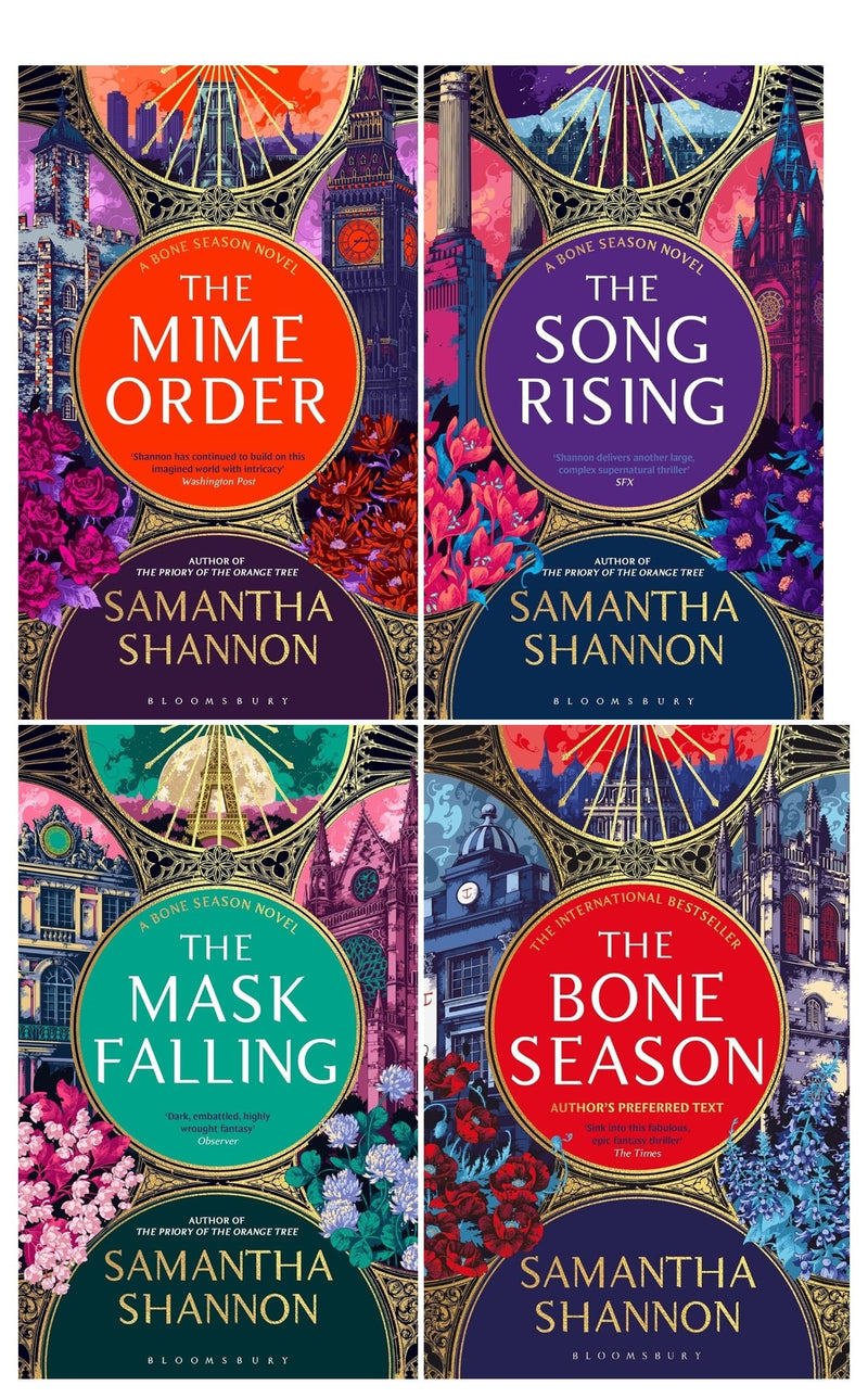 Samantha Shannon Bone Season Series 4 Books Collection Set (The Bone Season, The Mime Order, The Song Rising, The Mask Falling)