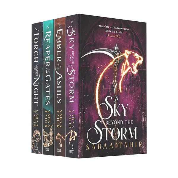 Sabaa Tahir: Ember Quartet Series – 4 Books Set (A Sky Beyond the Storm, An Ember in the Ashes, A Torch Against the Night, and more)