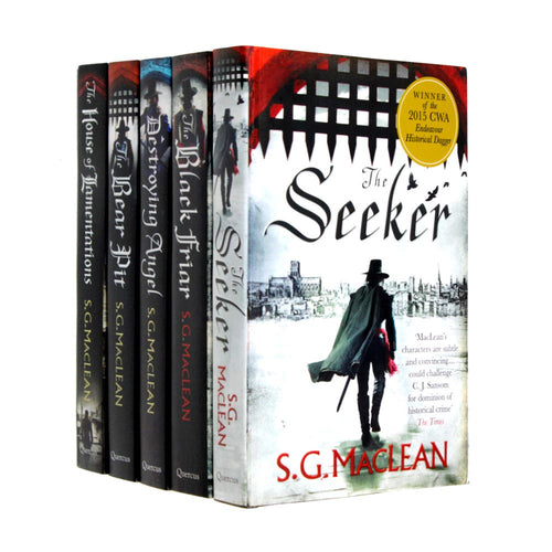 The Seeker Series 5-Book Collection by S.G. MacLean: The Seeker, The Black Friar, Destroying Angel, The Bear Pit, and The House of Lamentations.