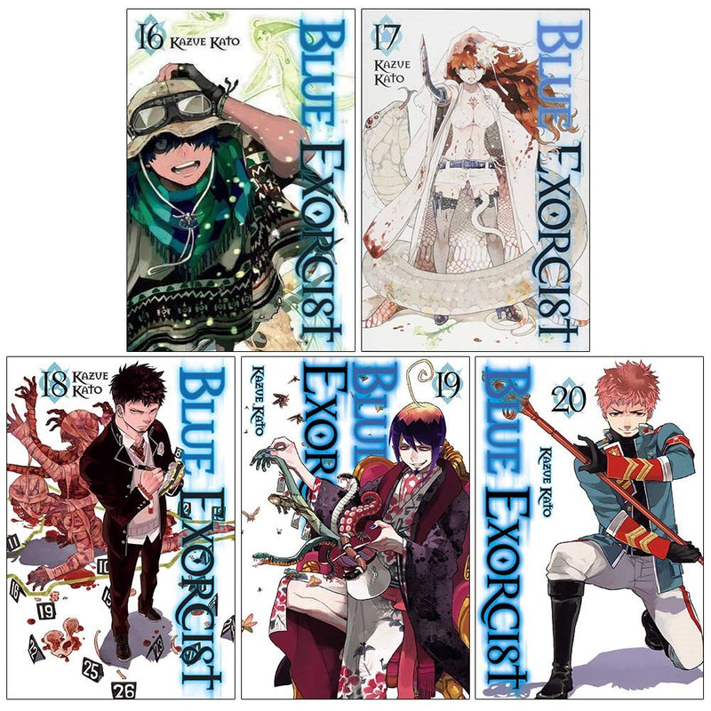 Blue Exorcist Volume 16-20 Collection 5 Books Set Series 4 by Kazue Kato - books 4 people