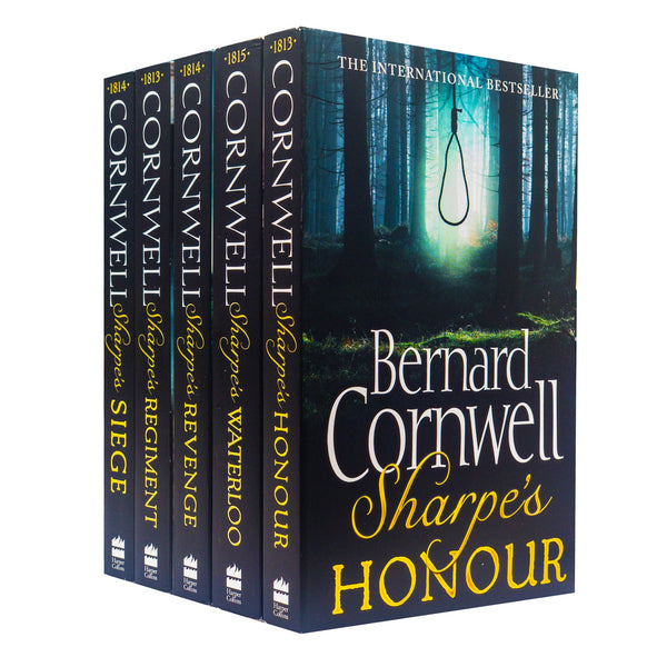 Bernard Cornwell's Richard Sharpe Series: 5-Book Set (Books 16 to 20) - Revenge, Regiment, Waterloo, Siege, and Honour