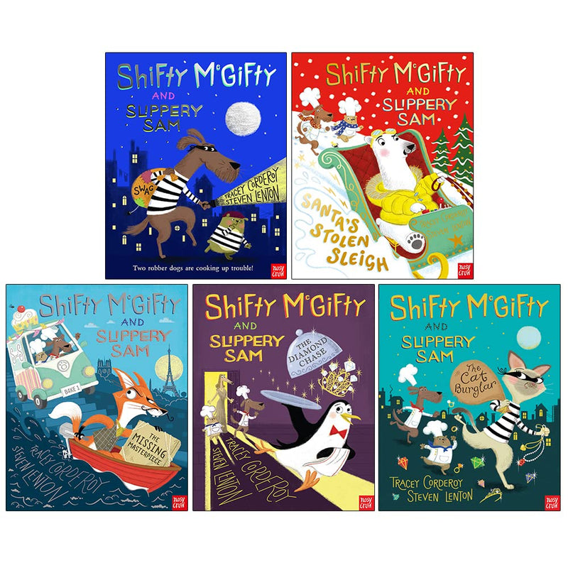 Shifty McGifty and Slippery Sam Series: 5 Books Collection by Tracey Corderoy (Including Santa's Stolen Sleigh)