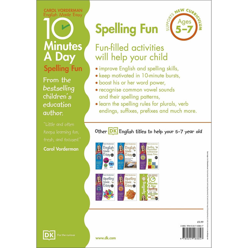 10 Minutes a Day Spelling Fun: Ages 5-7 (Key Stage 1)