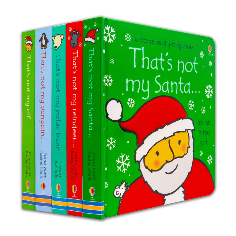 Usborne Thats Not My Christmas Collection 5 Books Set (Touchy-Feely Board Books) By Fiona Watt