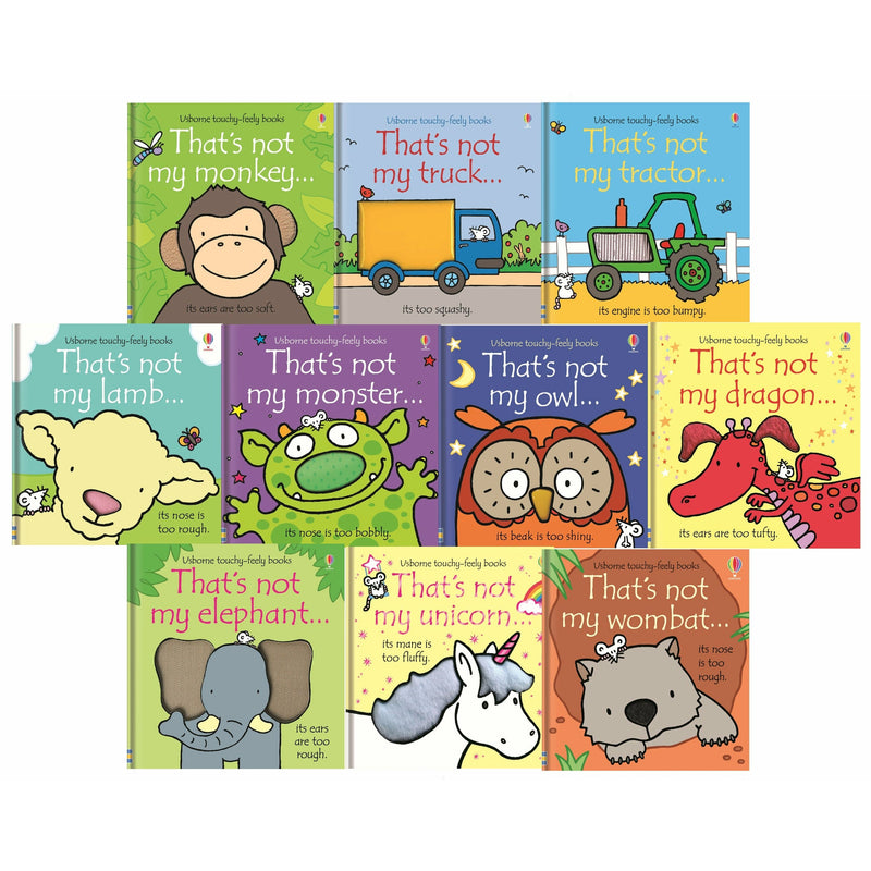 Usborne That's Not My Toddler – 10 Books Collection Set (Series 1) by Fiona Watt (Touchy-Feely Board Books)