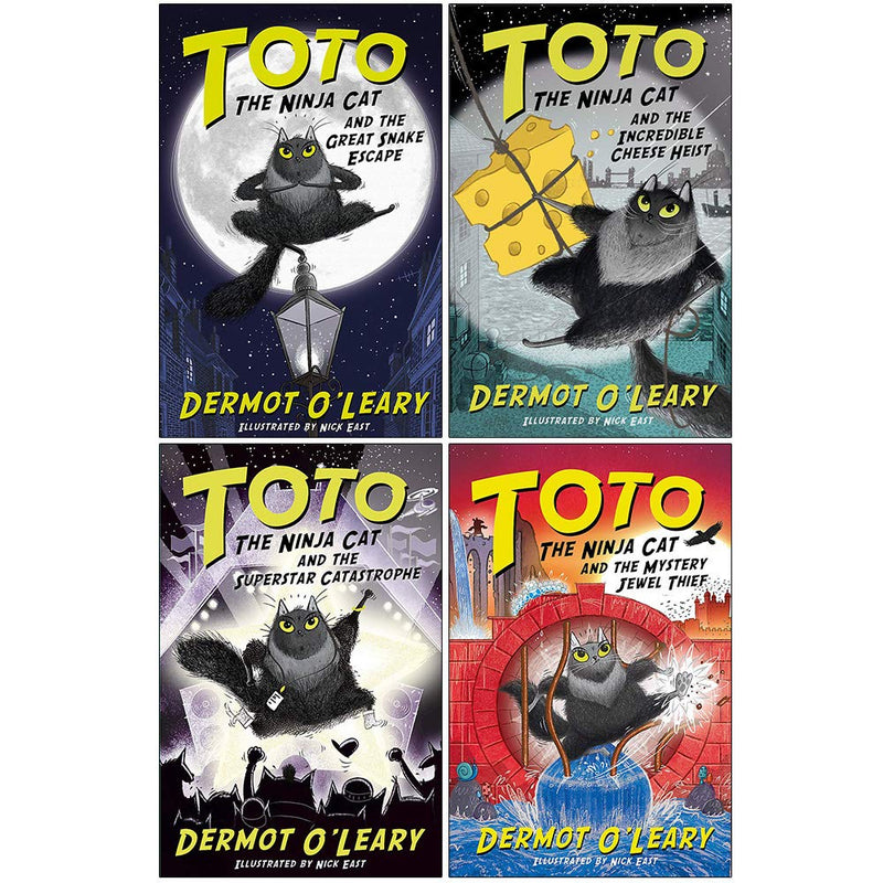 Toto the Ninja Cat: 4-Book Series Collection by Dermot O'Leary