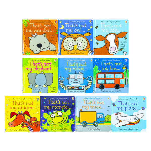 Usborne Thats Not My Toddlers 10 Books Collection Set Pack (Series 1 & Series 2) Fiona Watt Touchy-Feely Board Baby Books