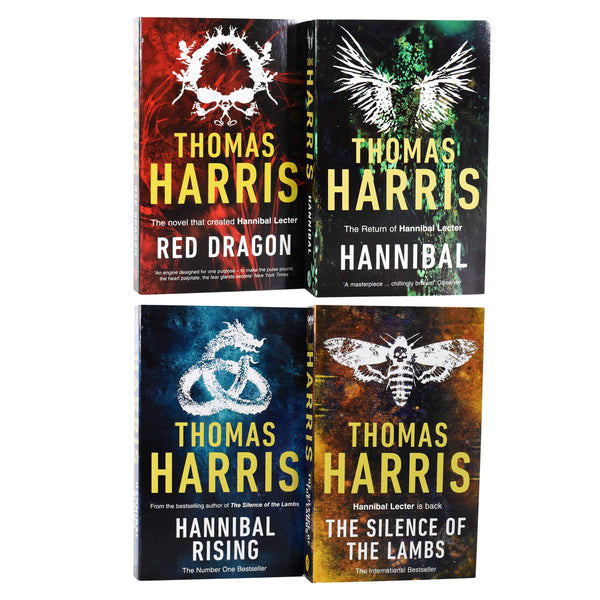 Thomas Harris: Hannibal Lecter Series – 4-Book Collection (Red Dragon, Hannibal, Silence of the Lambs, Hannibal Rising)