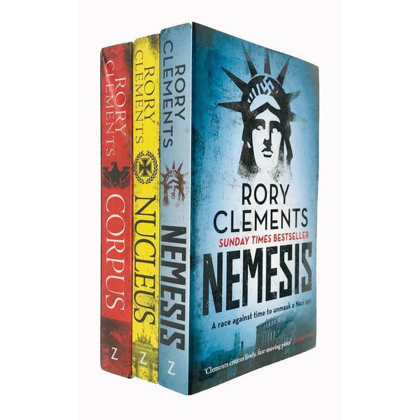 Tom Wilde Series: 3 Books Collection by Rory Clements (Corpus, Nucleus, and Nemesis)