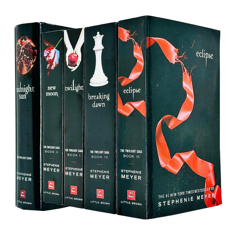 Stephenie Meyer Twilight Saga Collection – 5 Books Set (Midnight Sun, Twilight, Breaking Dawn, Eclipse, New Moon)