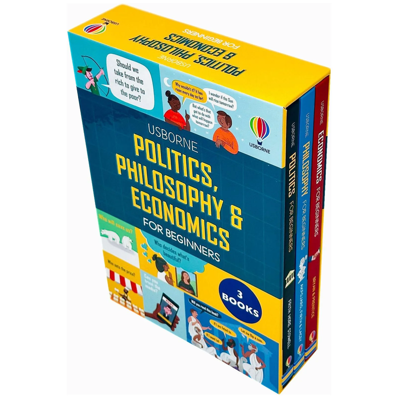 Usborne Big Subjects For Beginners 3 Books Box Set (Politics, Philosophy and Economics)