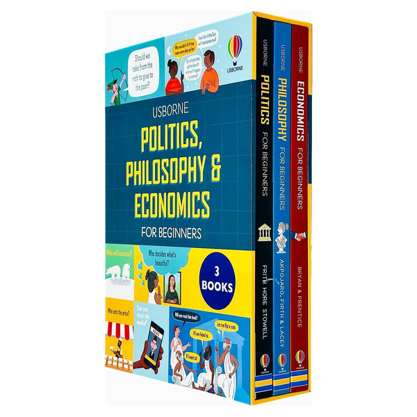 Usborne Big Subjects For Beginners 3 Books Box Set (Politics, Philosophy and Economics)