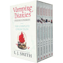 Vampire Diaries: Stefan's Diaries Complete Collection: 6-Book Box Set by L.J. Smith featuring Origins, Bloodlust, Craving, Ripper, Asylum, and Compelled.