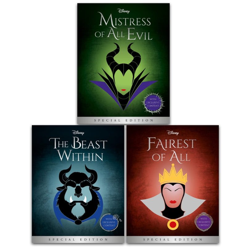 Disney Villain Tales Series: 3 Books Collection by Serena Valentino (The Beast Within, Fairest of All, Mistress of All Evil)