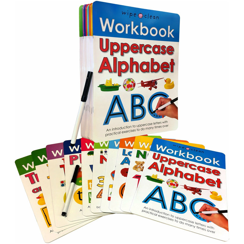 Wipe Clean Workbook – 10 Books Set by Roger Priddy