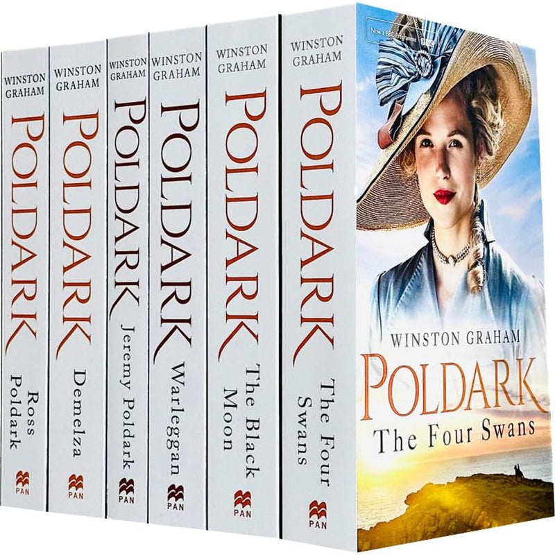 Winston Graham's Poldark Series: 6-Book Collection (Ross Poldark, Demelza, Jeremy Poldark, Warleggan, The Black Moon, The Four Swans)