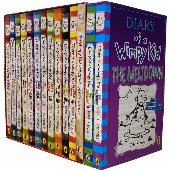 Diary of a Wimpy Kid: 14-Book Collection by Jeff Kinney (Includes Meltdown, Getaway, and more)