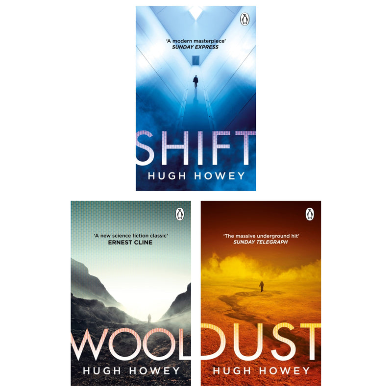 Wool Trilogy Collection – 3 Books Set by Hugh Howey (Includes: Wool, Shift, Dust)