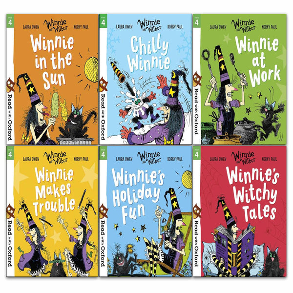 Read With Oxford Winnie and Wilbur – 6 Books Collection (Level Stage 4 for Ages 5-6)